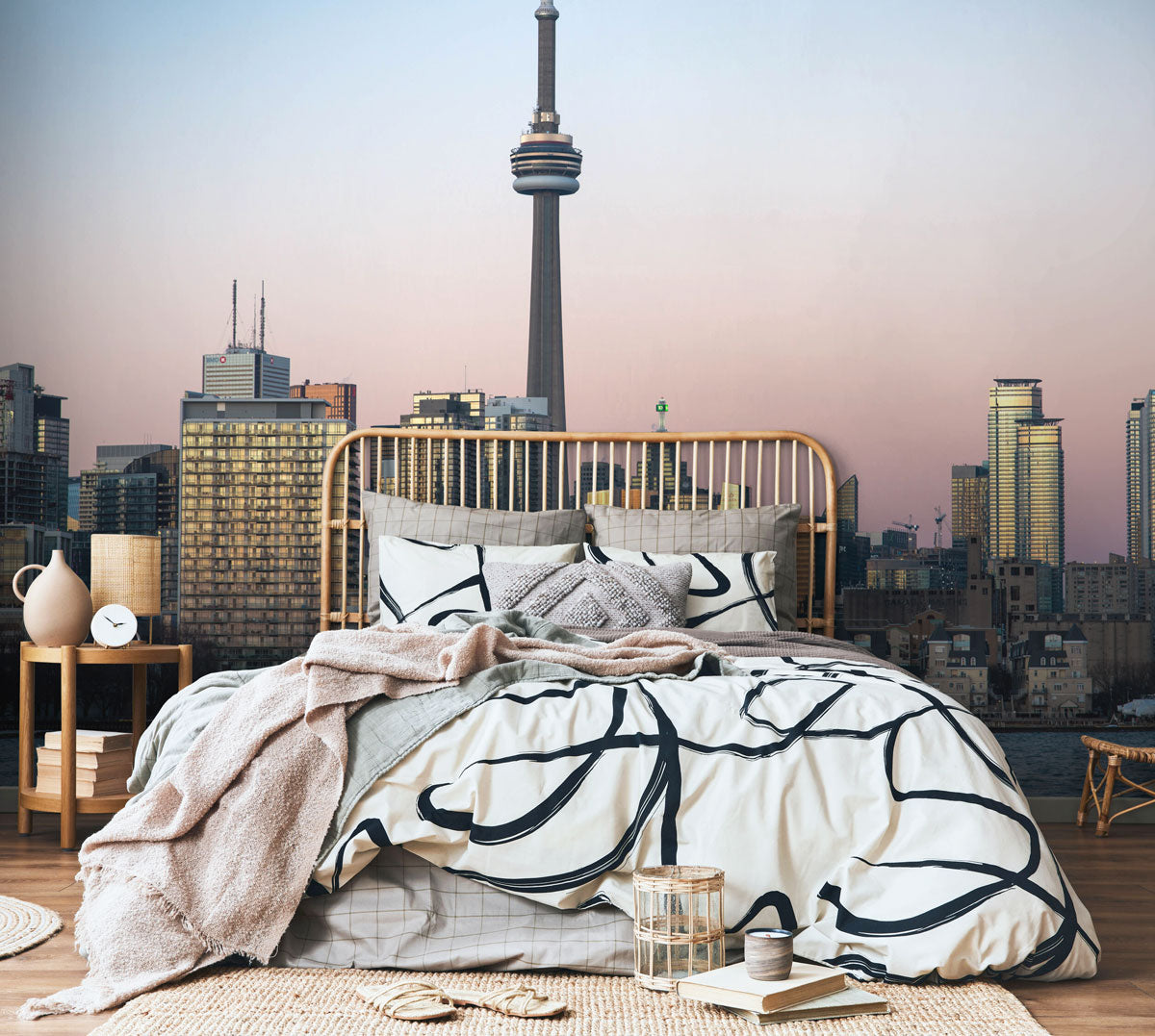 Toronto Sunset Skyline Wall Mural