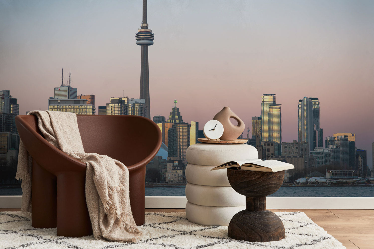 Toronto Sunset Skyline Wall Mural