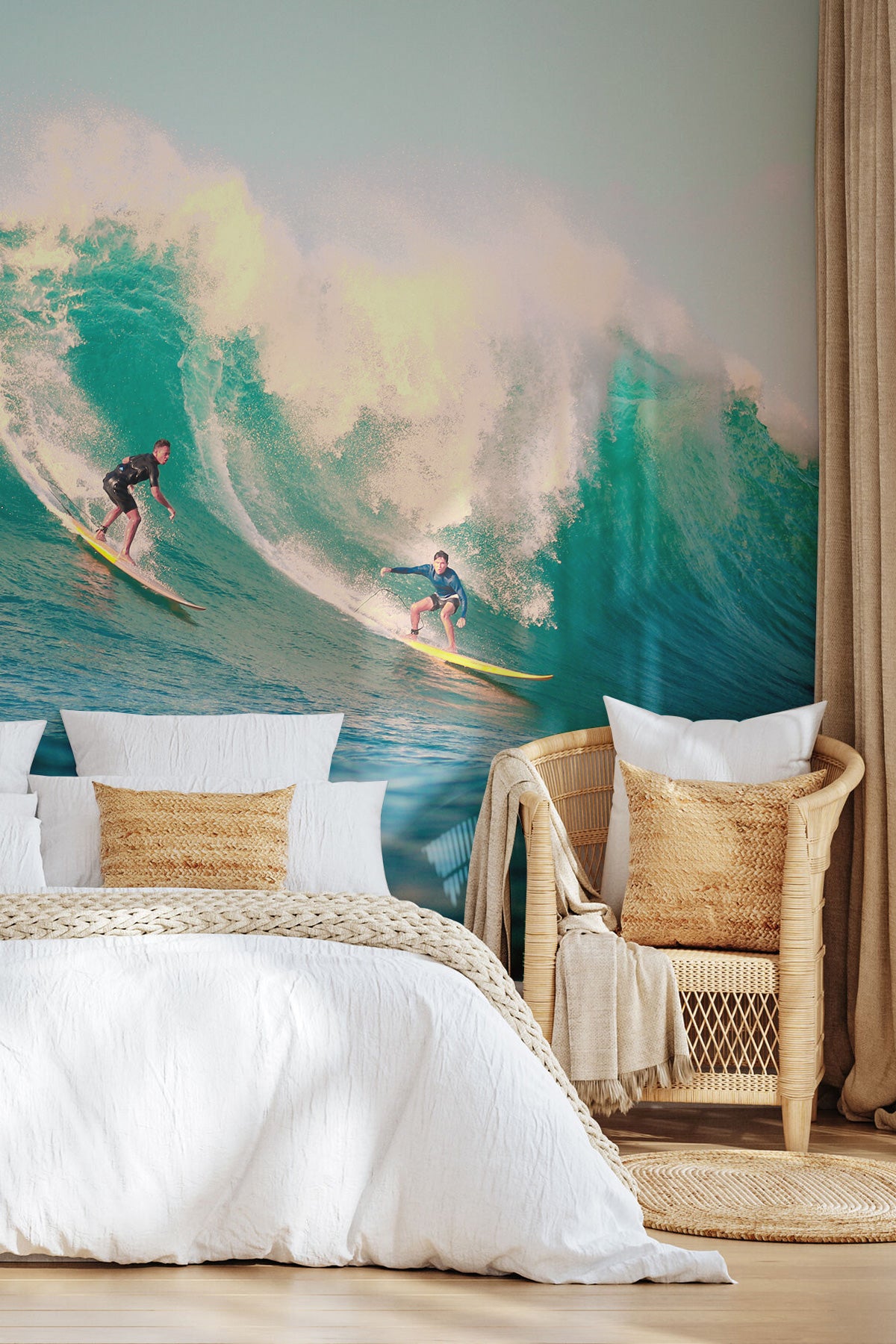 Surfer's Paradise Wall Mural - Surf Wallpaper Mural - Eazywallz