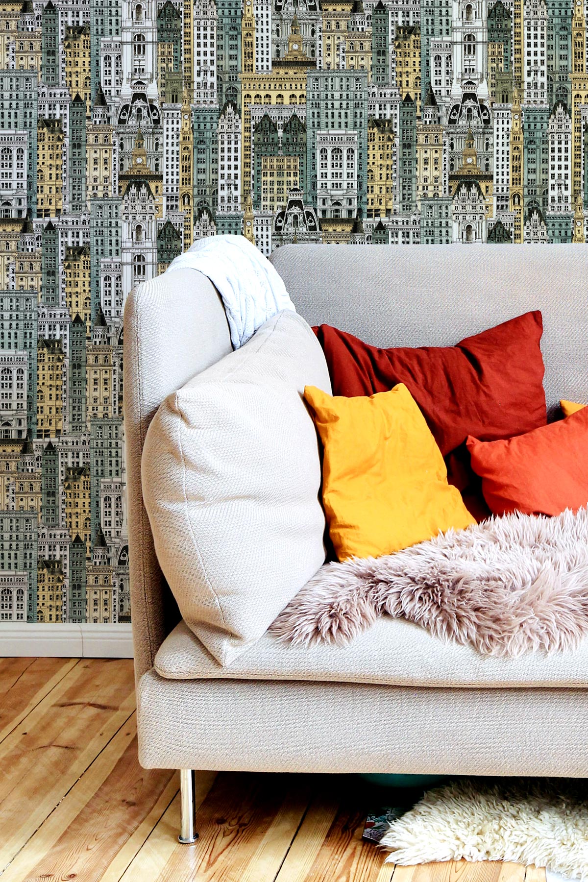 Philadelphia / Yellow & Teal