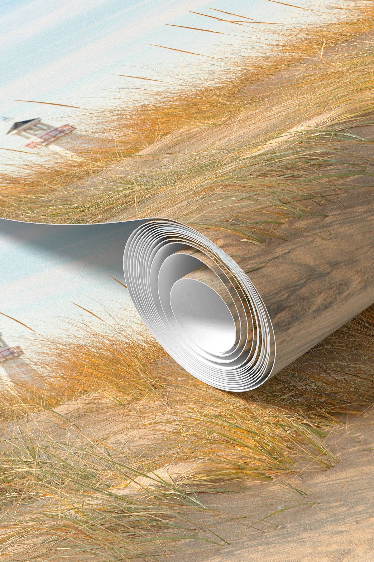 Beach Scene in Michigan Wall Mural