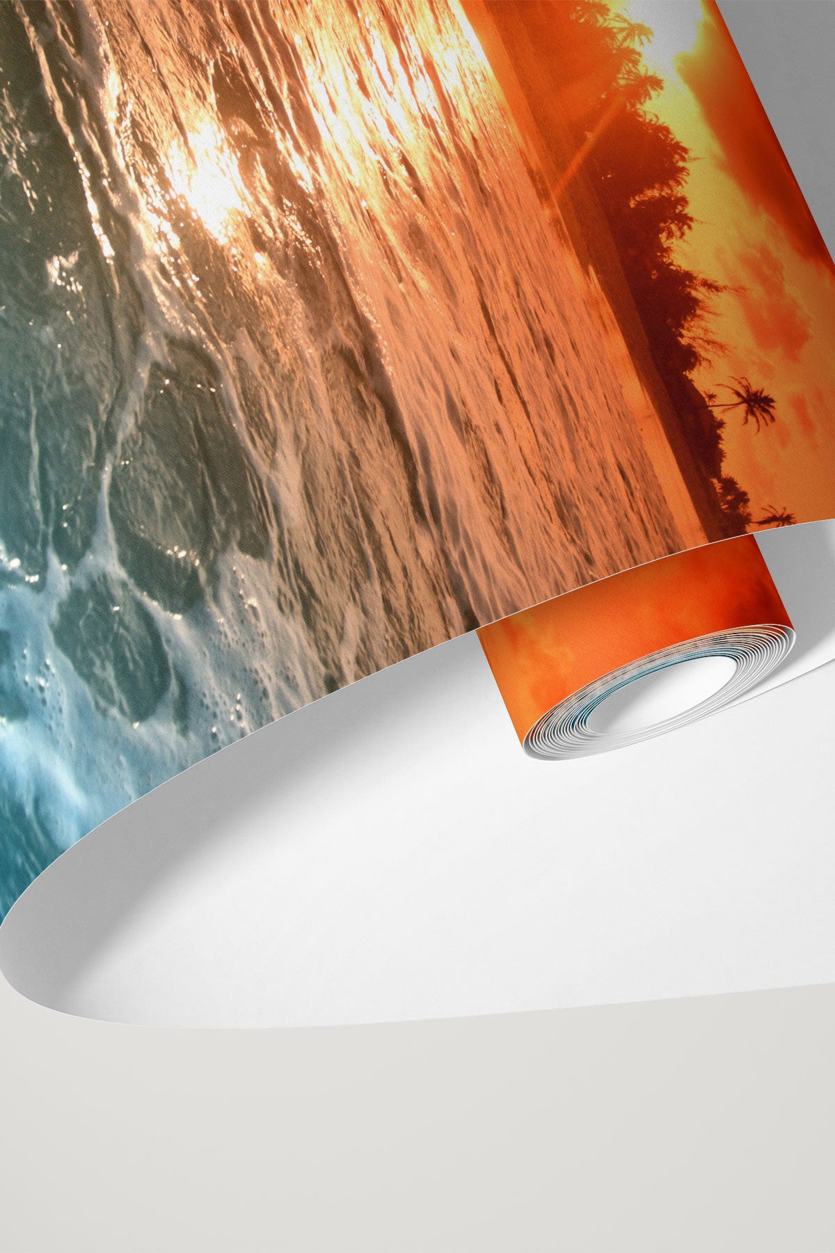 Ocean at dusk Wall Mural