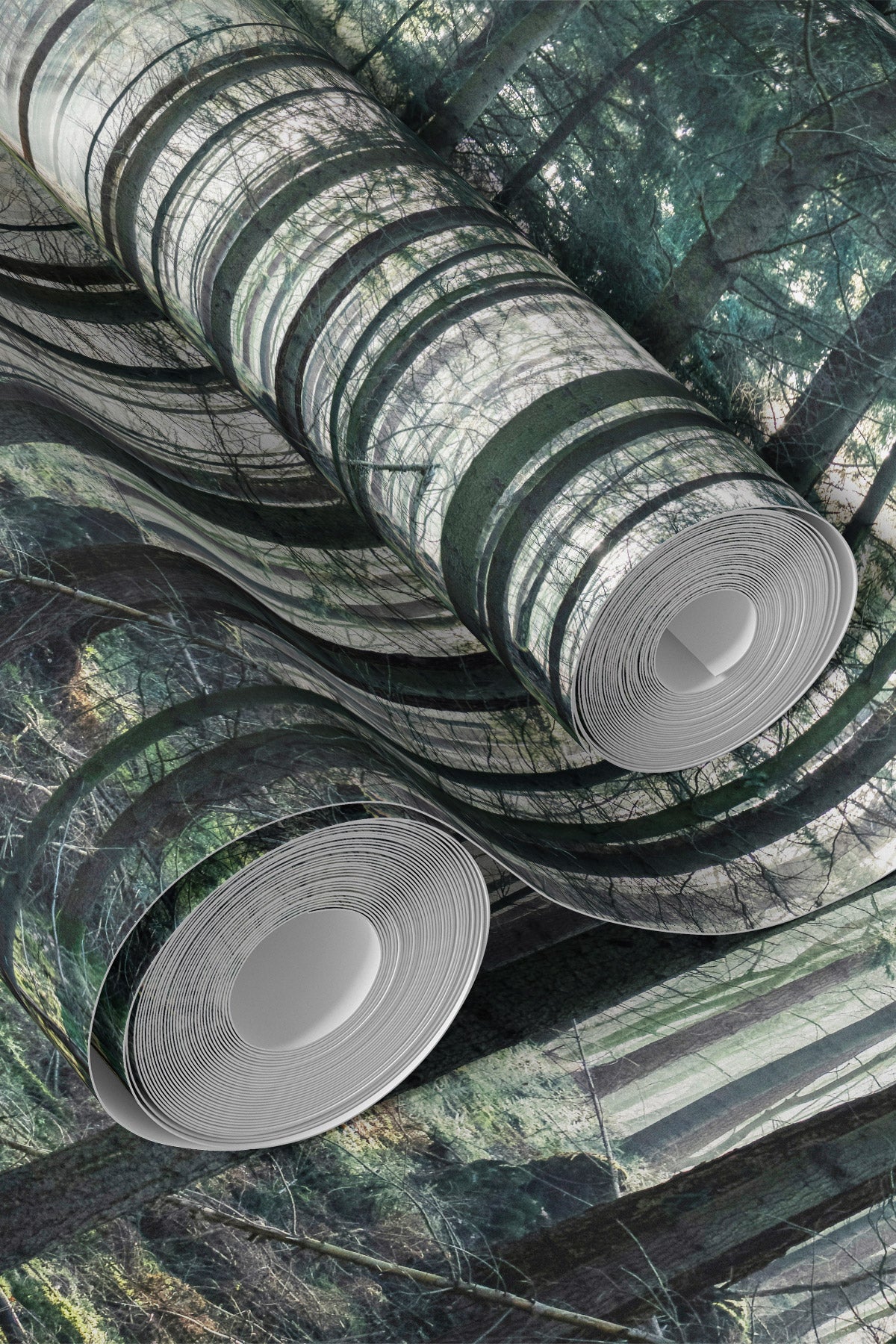 Ethereal Mist Forest Wall Mural