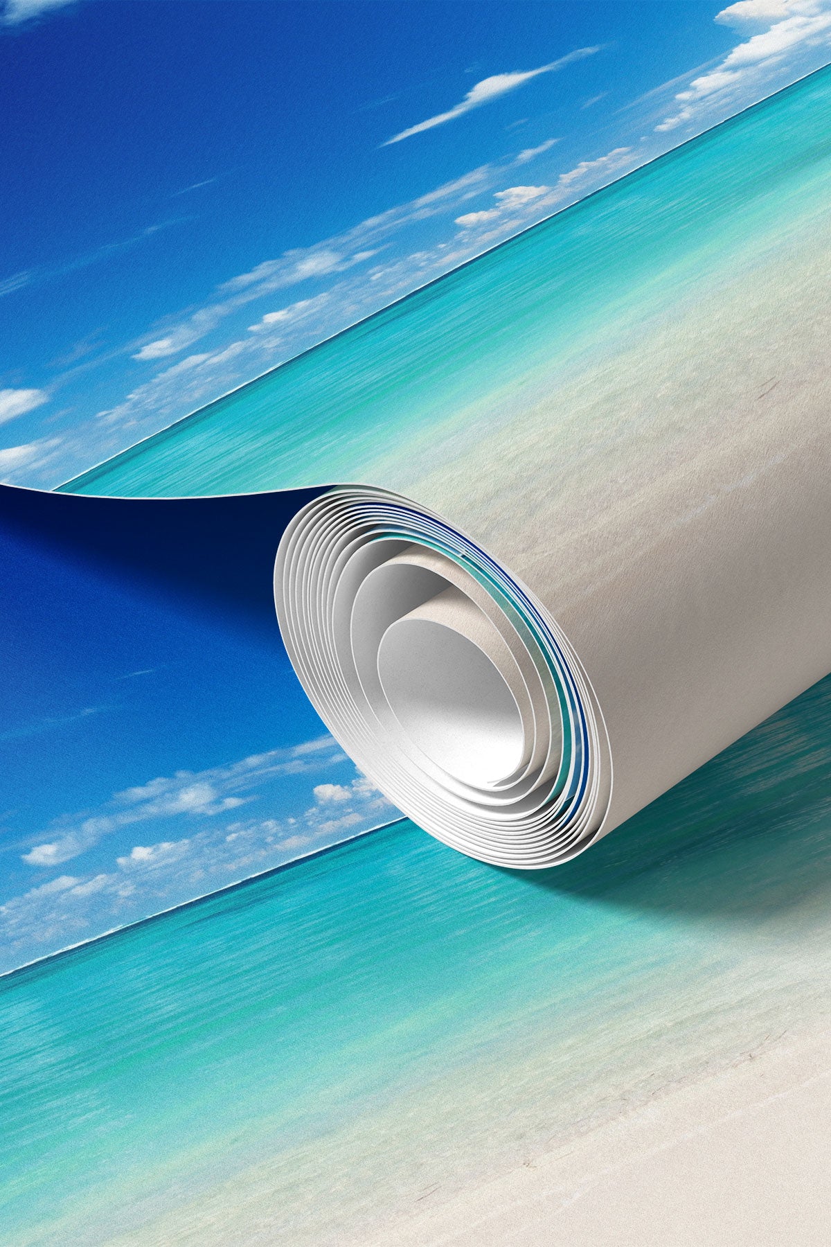 White Sand Beach Wall Mural