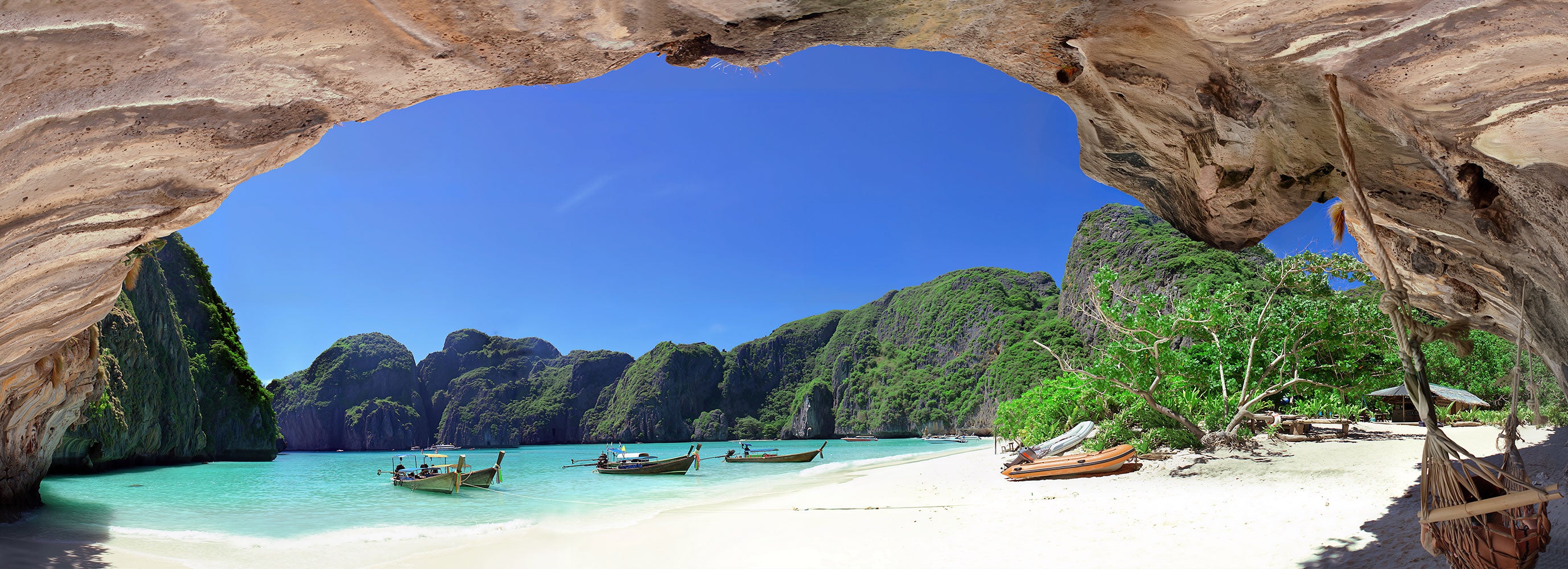 Paradise lagoon on Phi Phi Island Wall Mural