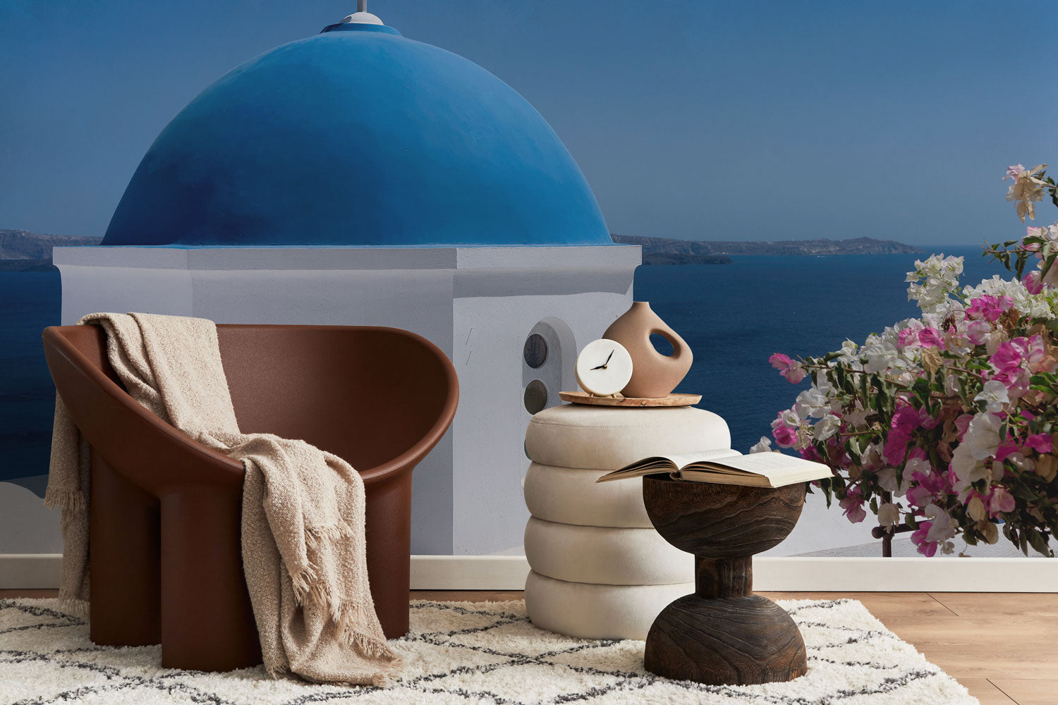 Santorini Dreamscape Wall Mural