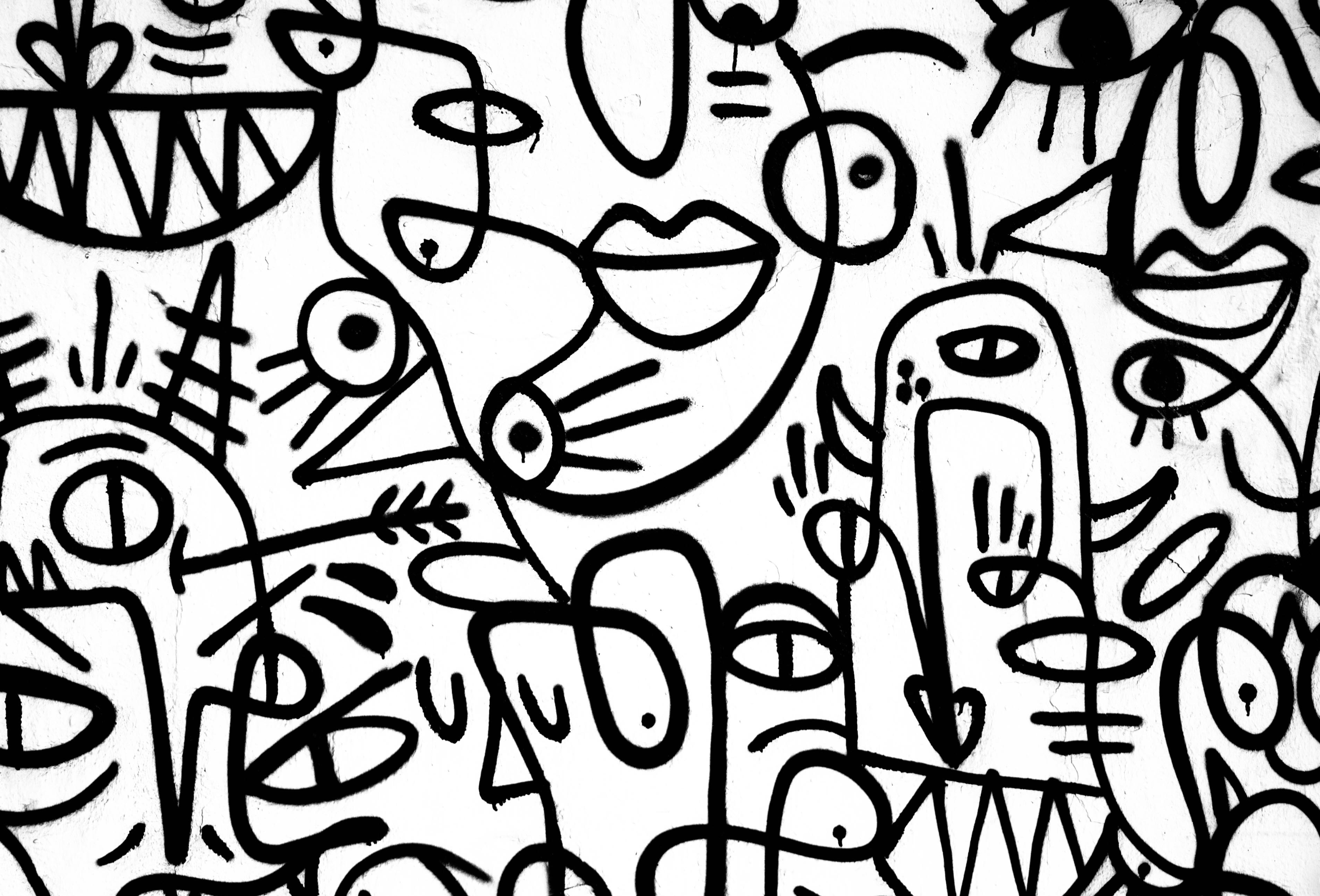 Abstract Faces Painting