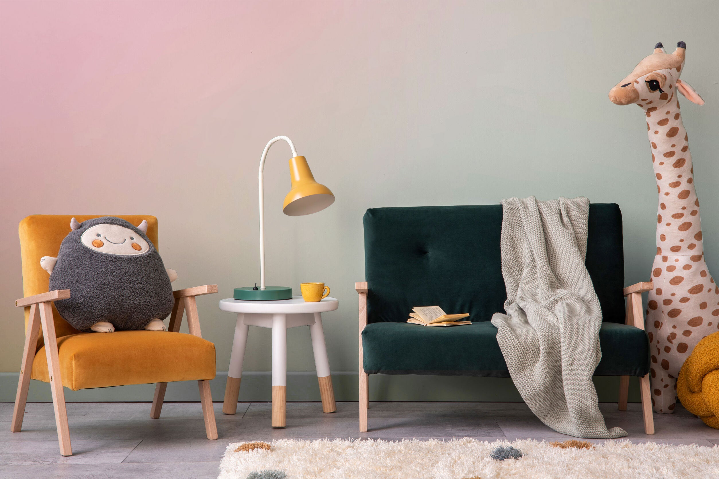 Spring Serenity Gradient Wall Mural