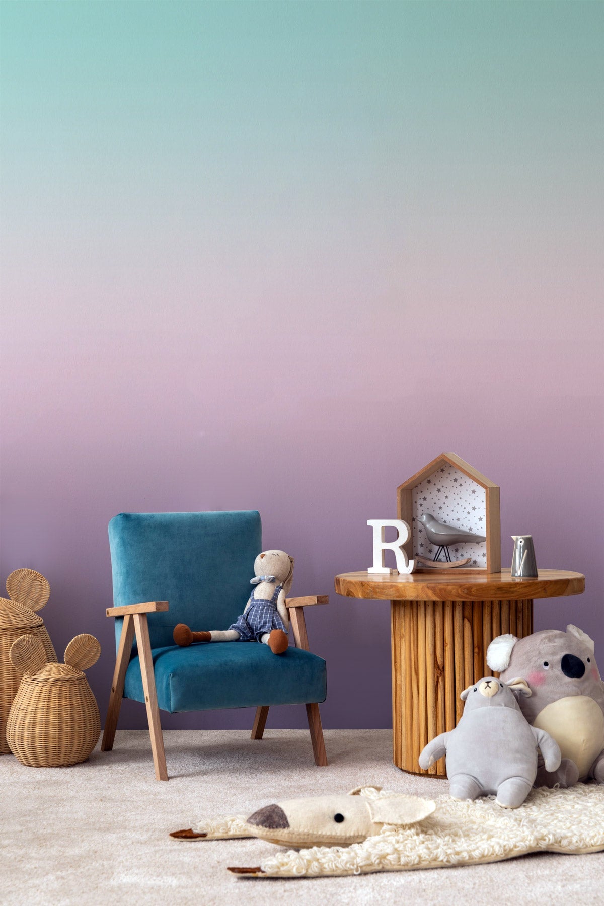 Sugar Rush wallpaper in a nursery