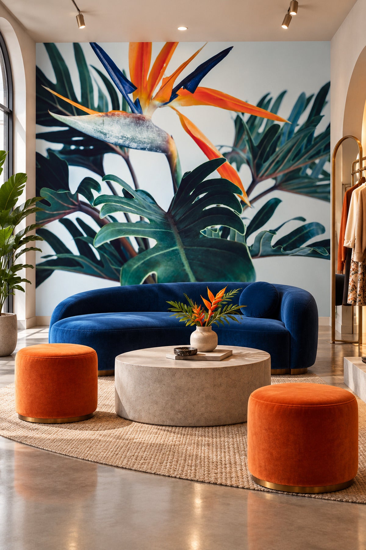 Exotic Tropical Flower Wall Mural