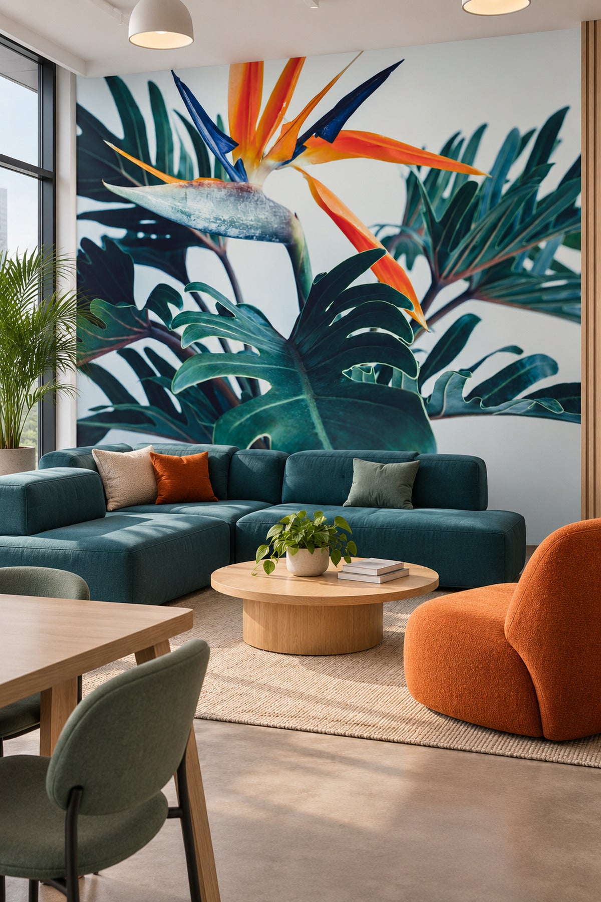 Exotic Tropical Flower Wall Mural