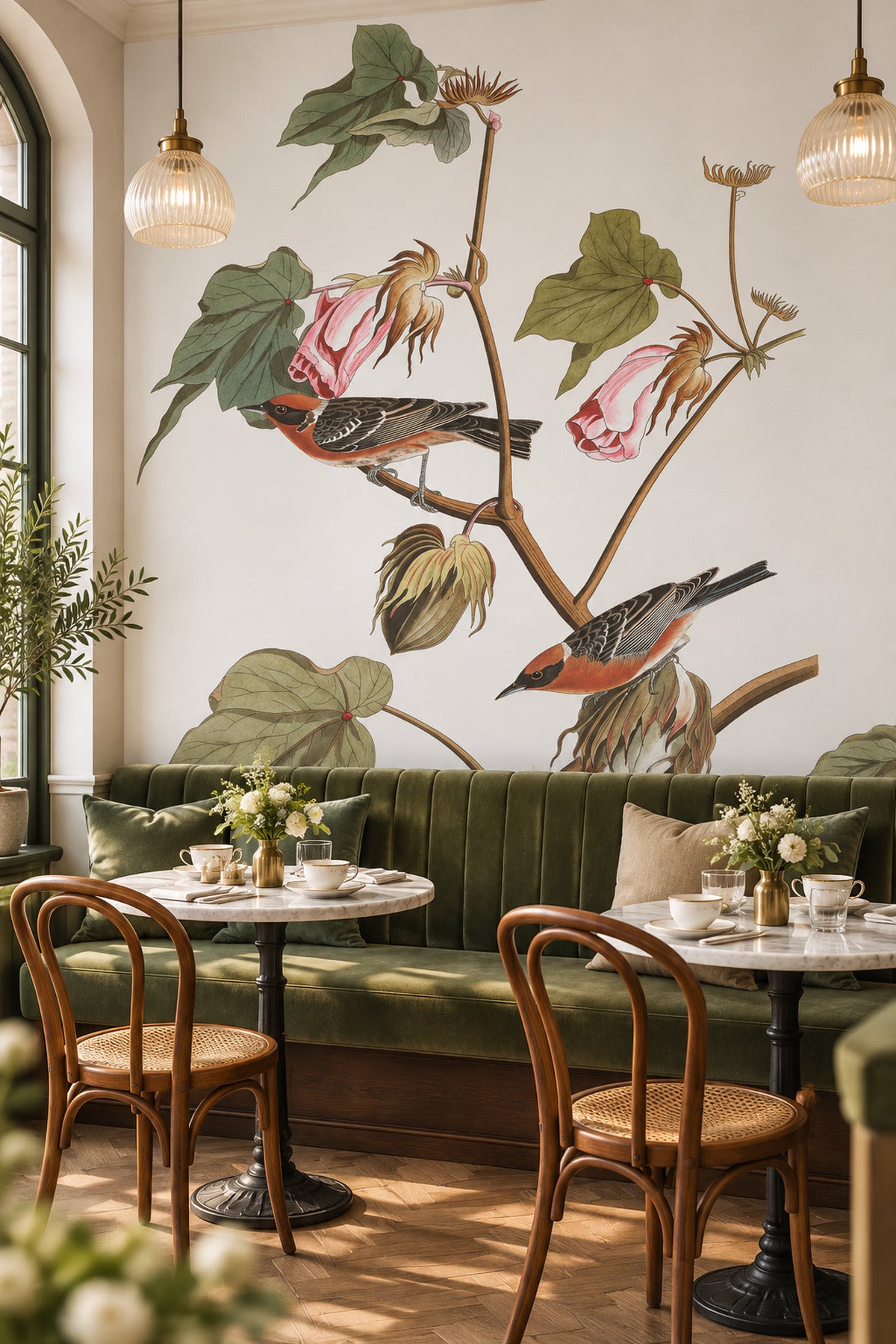 Bay Breasted Warbler Bird Wall Mural