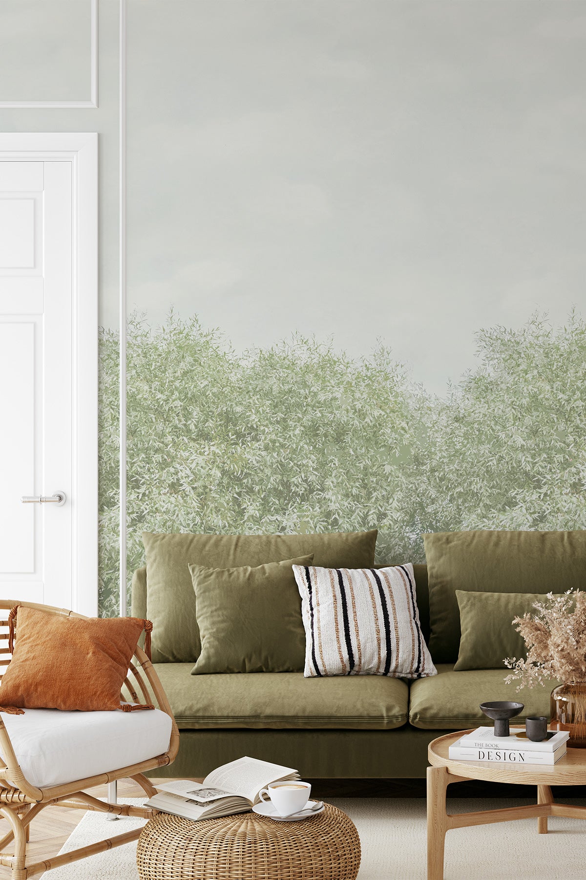 グリーンルーム ブレイクウォール Garden Treeline Wall Mural – Eazywallz