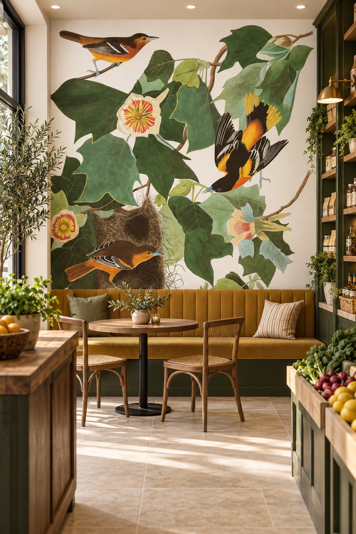 Group of Orioles Wallpaper Mural
