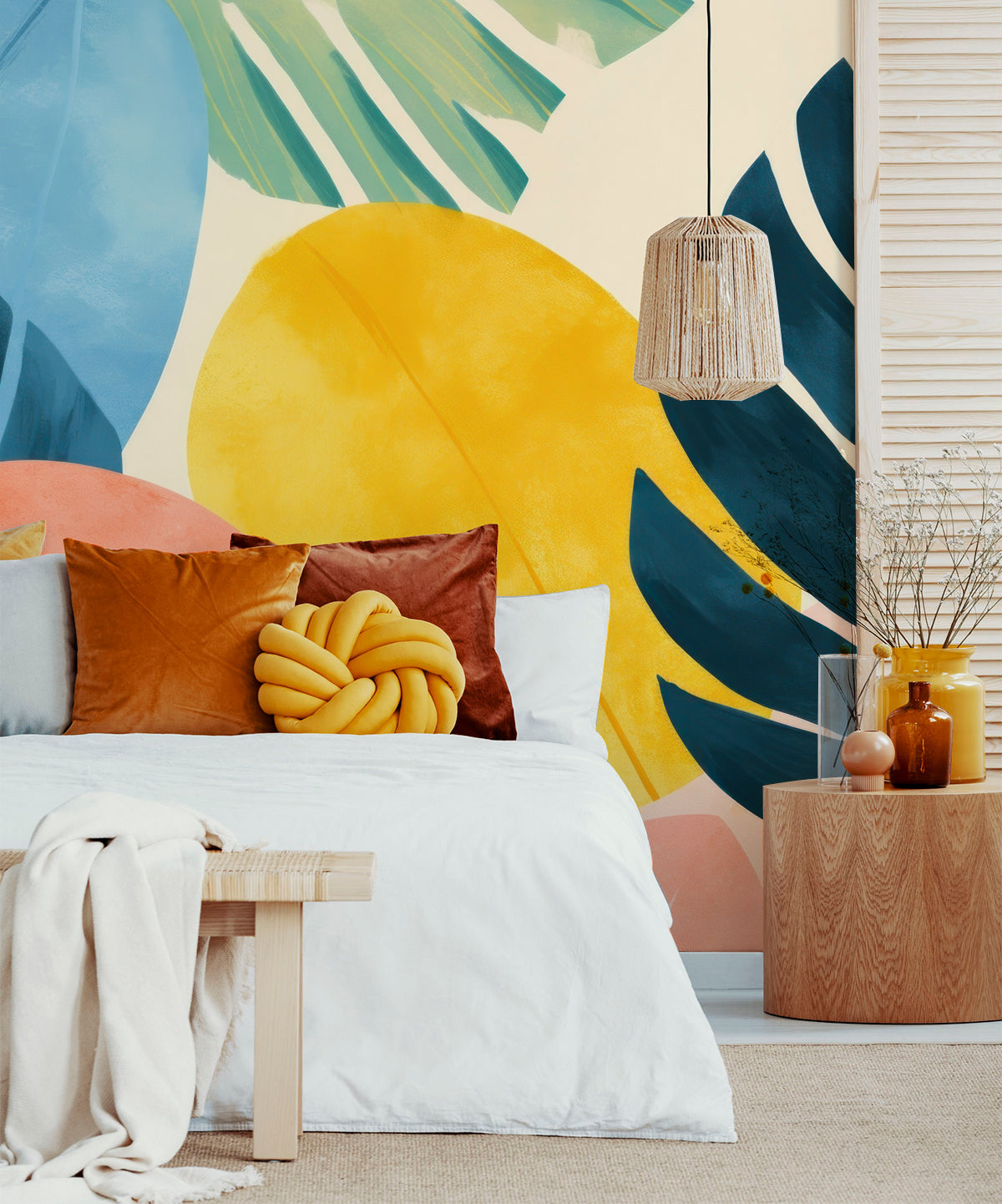 Watercolor Tropics Wall Mural