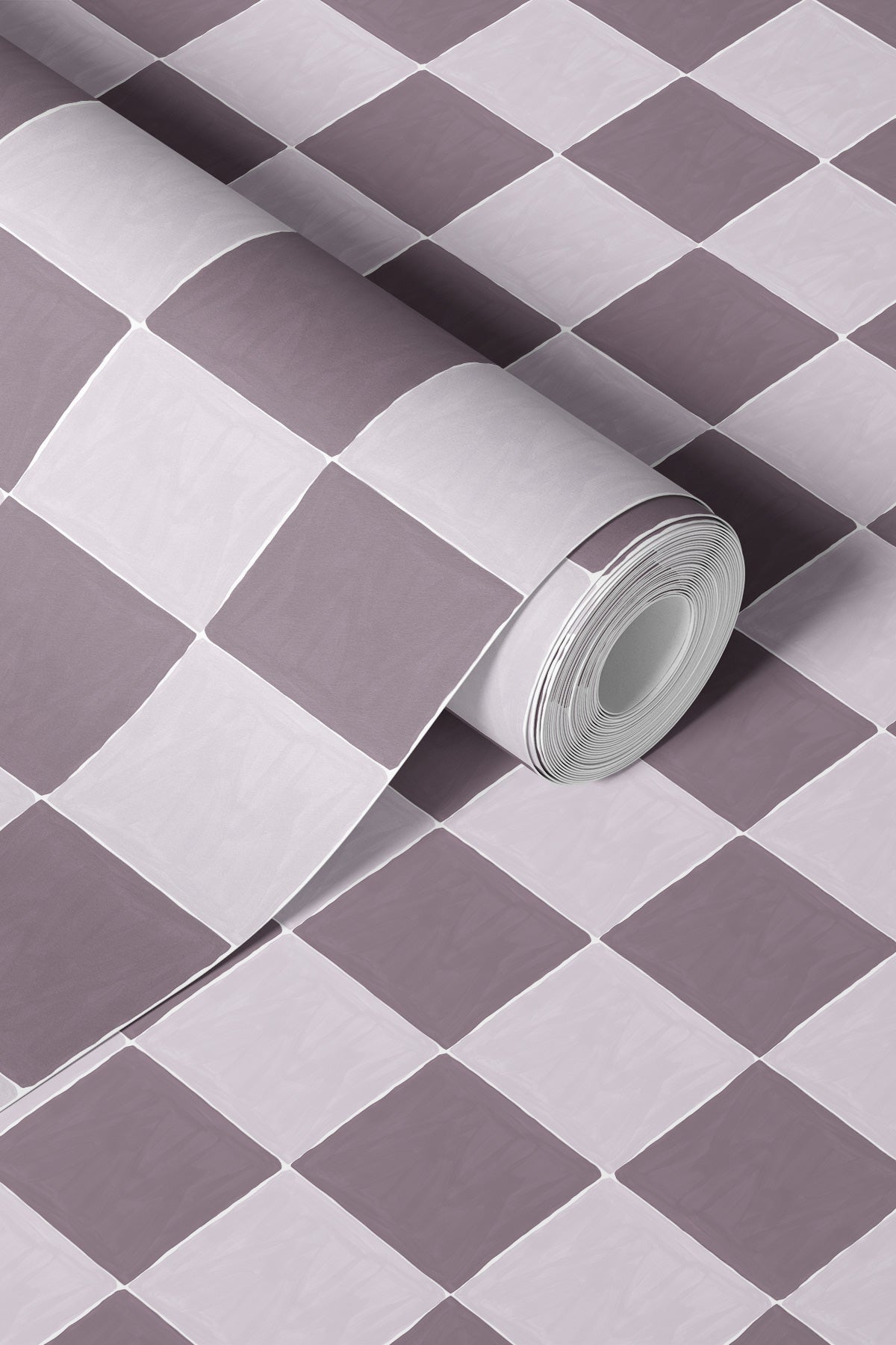 Wild Checkers / Burgundy