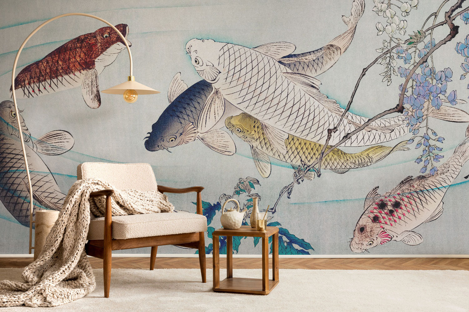 Yoshitoshi Fish Wall Mural