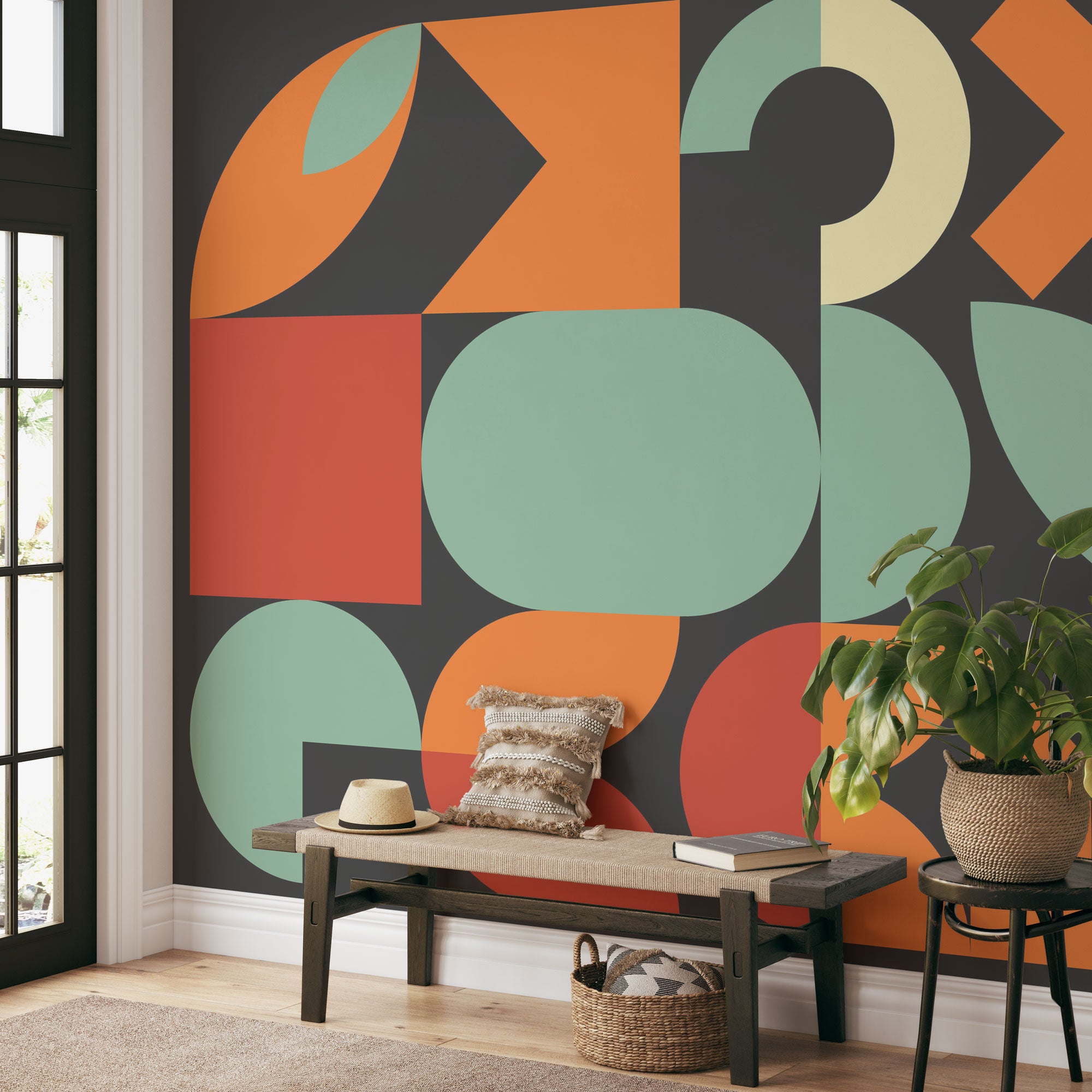 Minimal Geomtertric Wall Mural