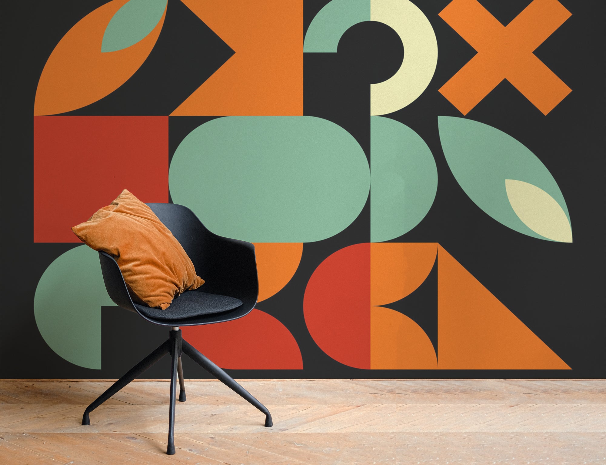 Minimal Geomtertric Wall Mural