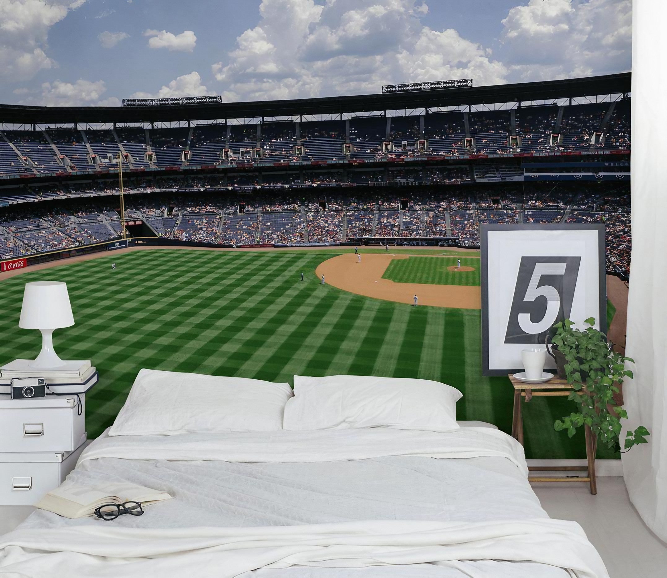 Baseball Stadium Wall Mural