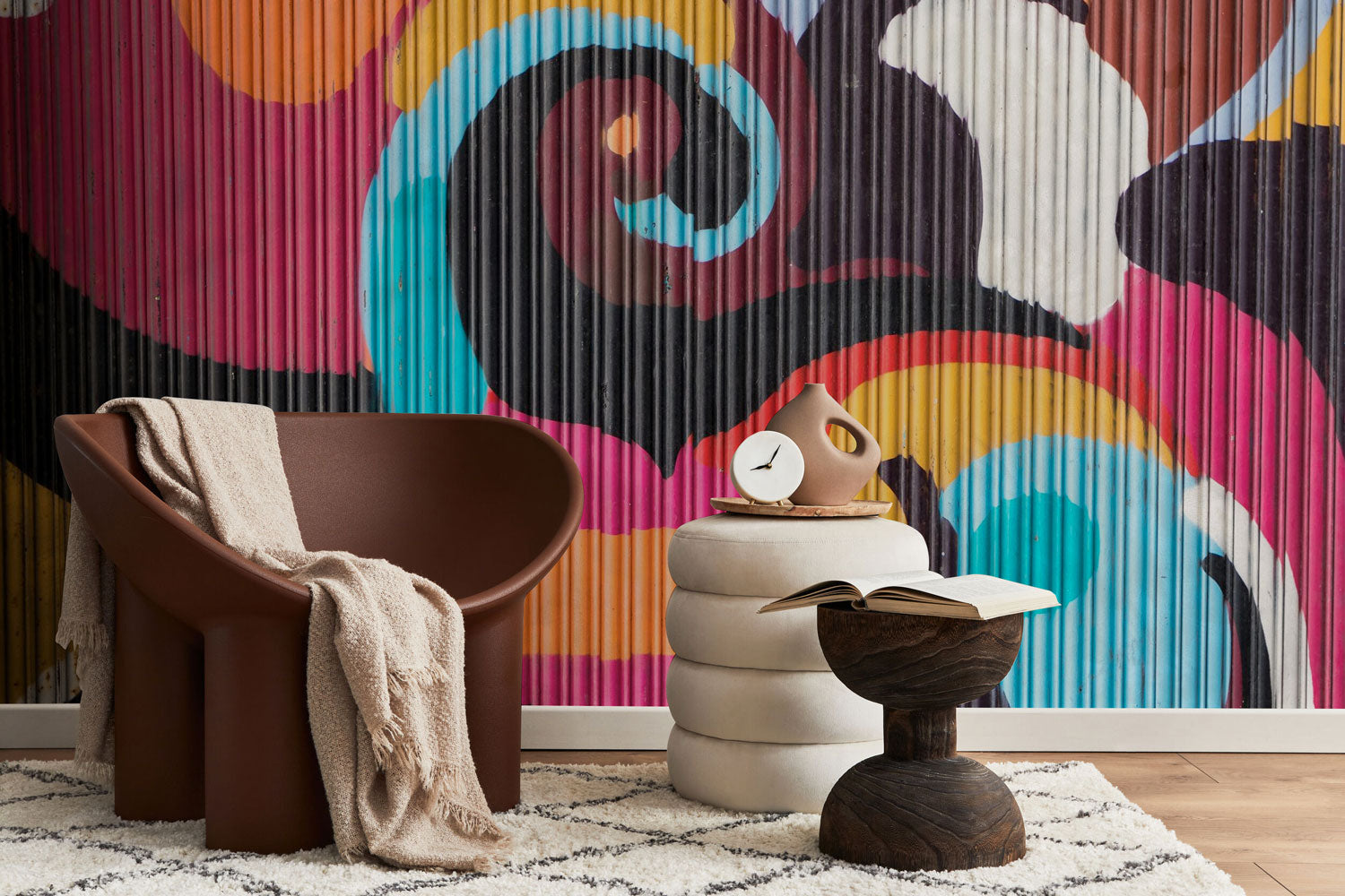 Colourful Graffiti Art Wall Mural