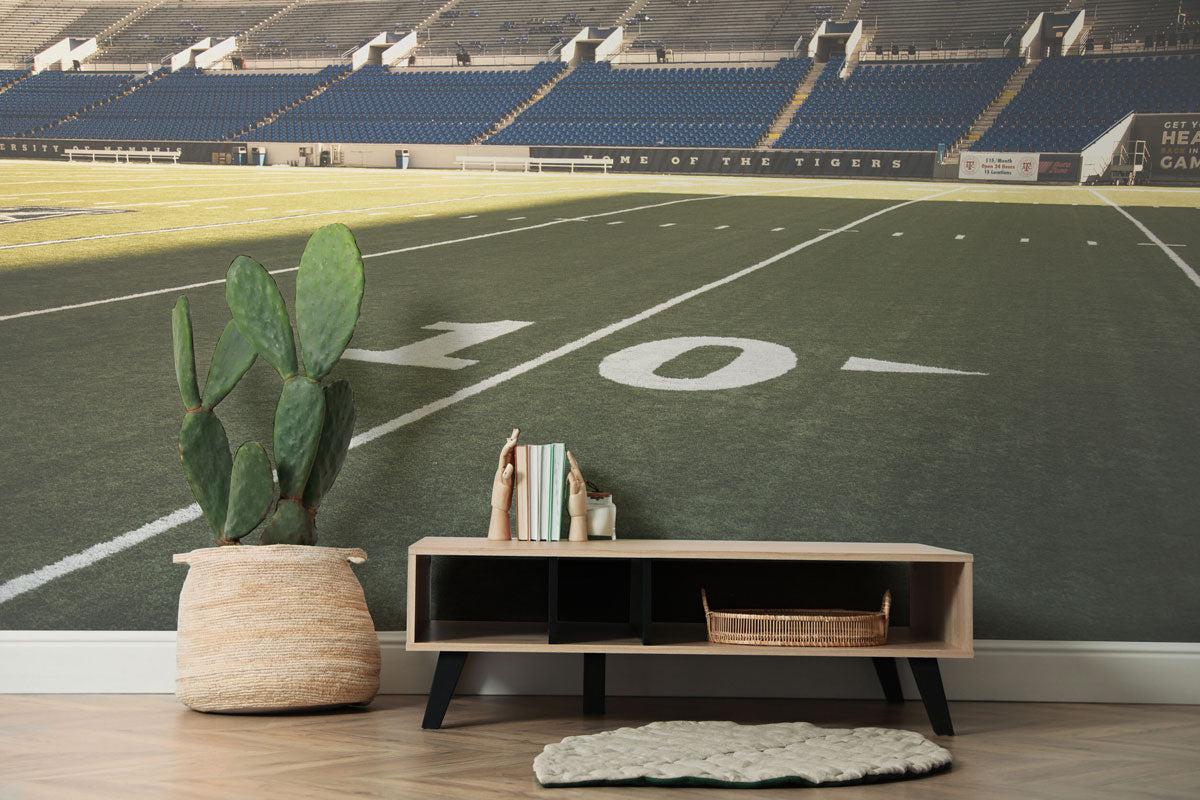 10 Yard Line Football Stadium Wall Mural-Wall Mural-Eazywallz
