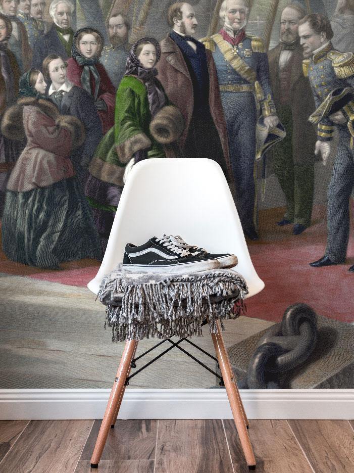 1856 Arctic Ship Scene Painting Wall Mural-Wall Mural-Eazywallz