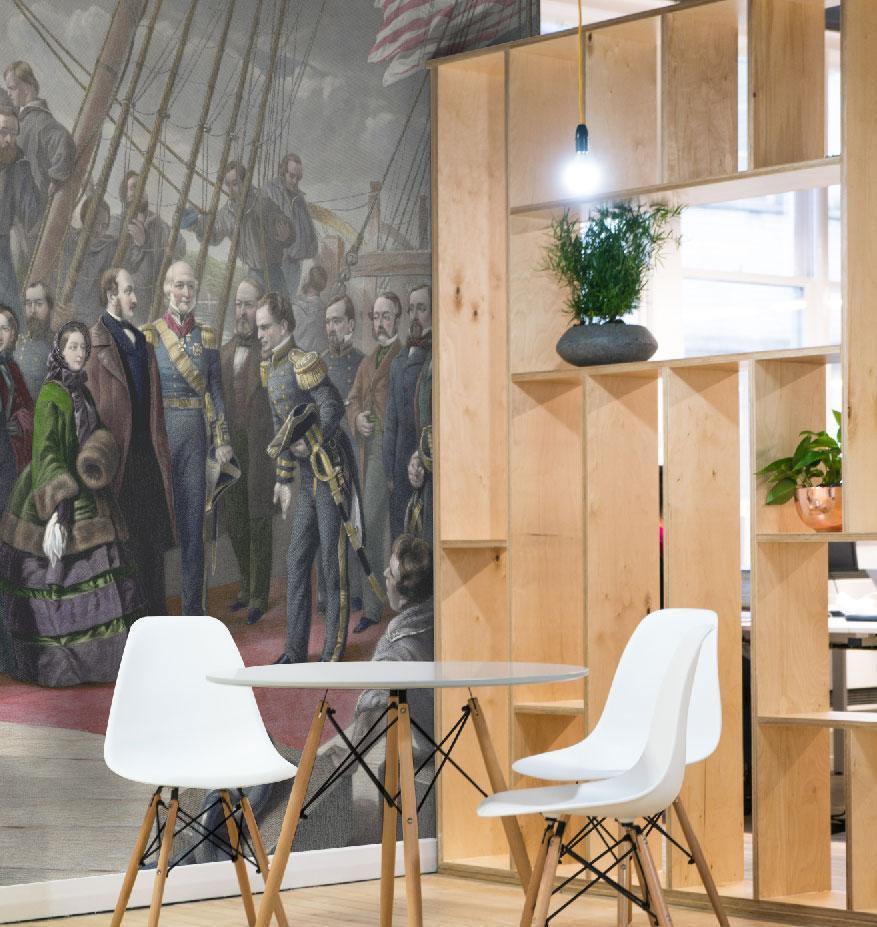 1856 Arctic Ship Scene Painting Wall Mural-Wall Mural-Eazywallz