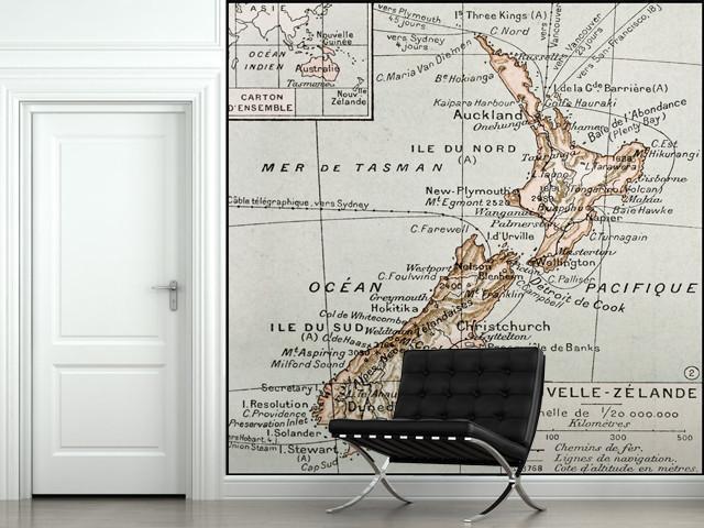 1894 Map of New Zealand Wall Mural-Wall Mural-Eazywallz