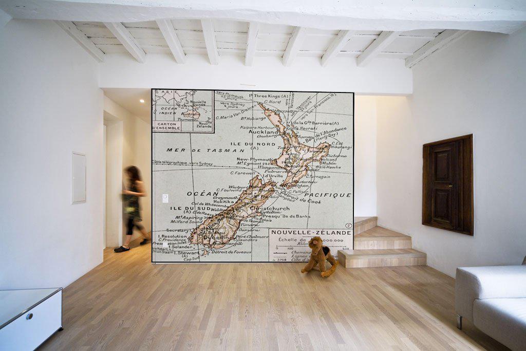 1894 Map of New Zealand Wall Mural-Wall Mural-Eazywallz