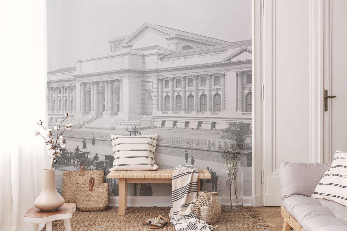 1908 New York Public Library Wall Mural-Wall Mural-Eazywallz