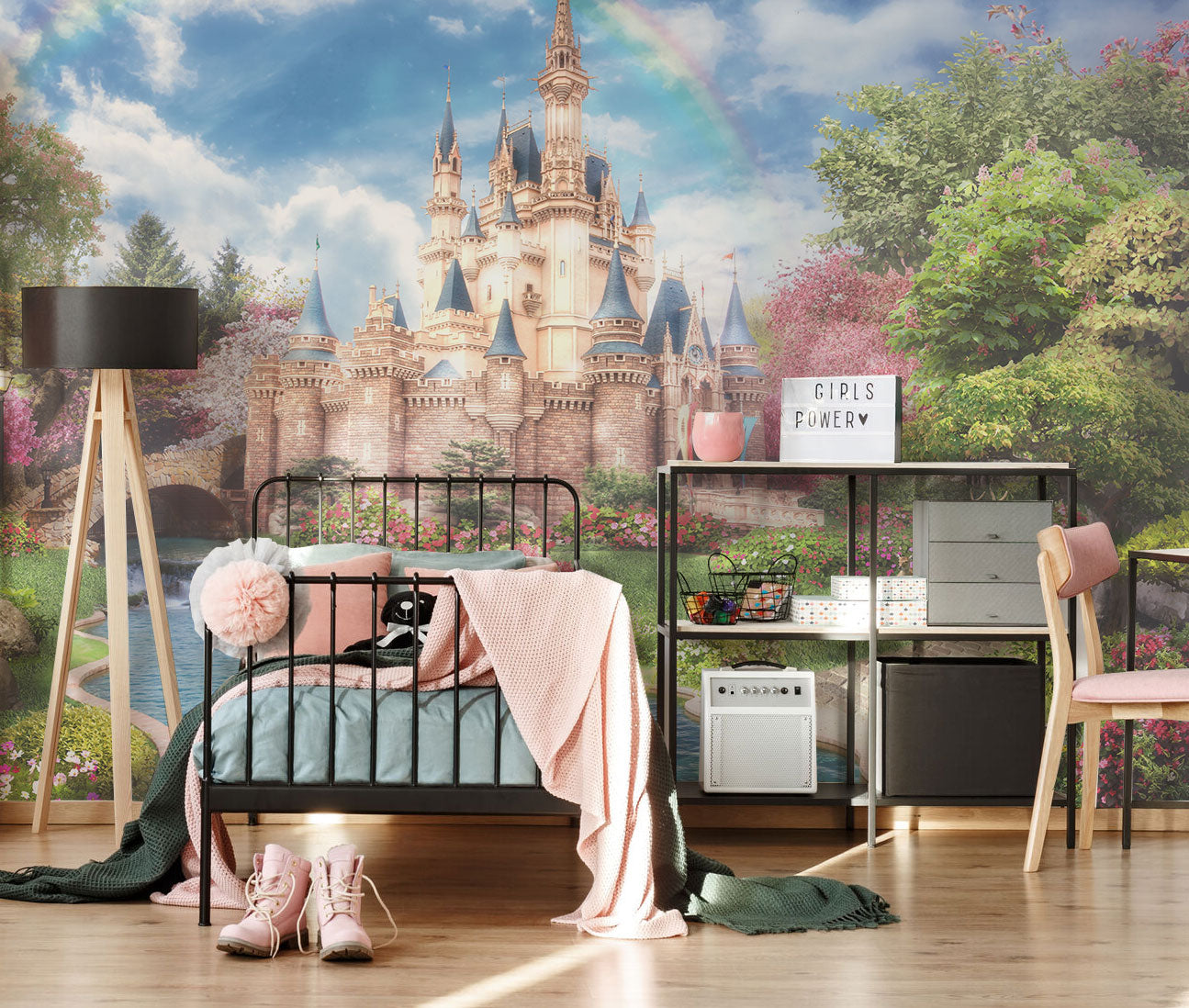 Princess Fairy Tale Castle Wall Mural | Eazywallz