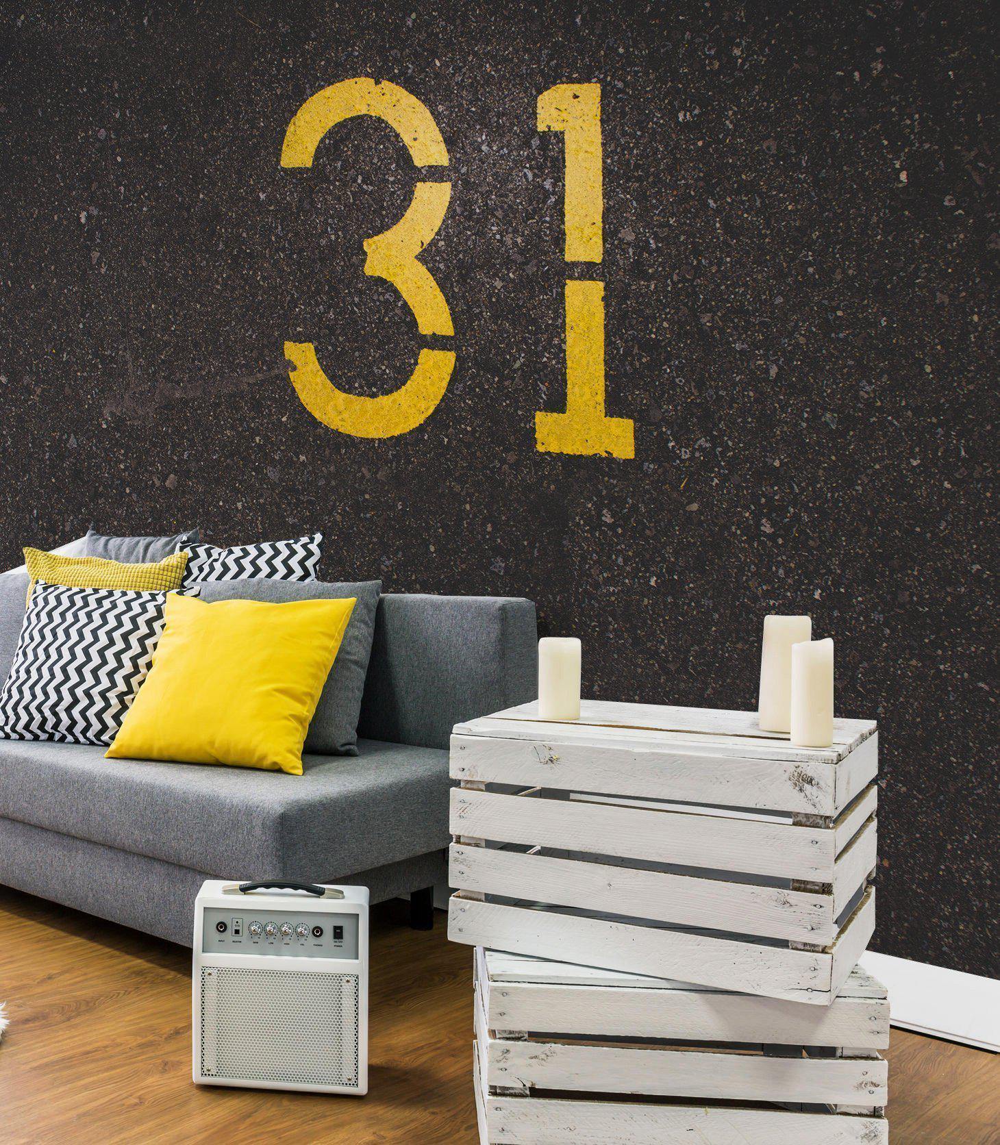 31 Street Wall Mural-Wall Mural-Eazywallz