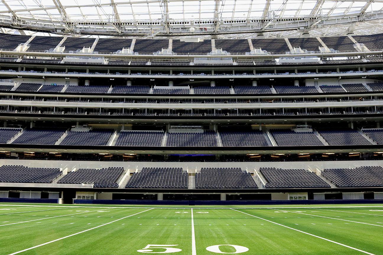 50 Yard Line Football Stadium Wall Mural-Wall Mural-Eazywallz