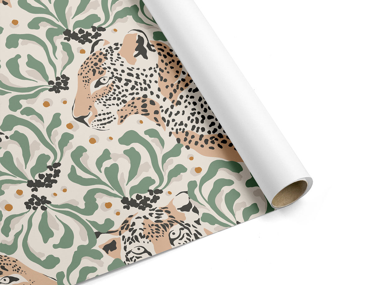 Bohemian Tropical Leopard Wallpaper #596