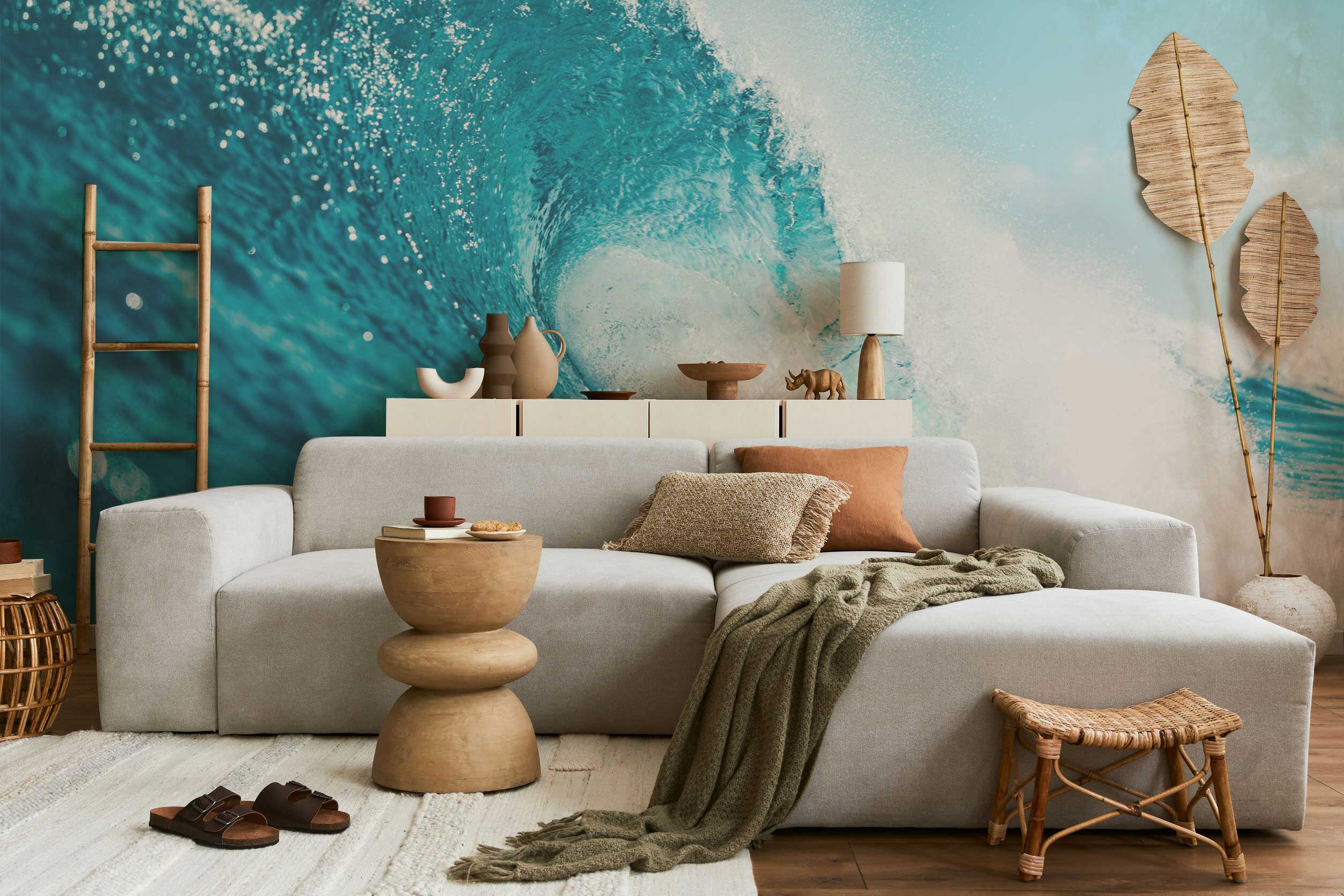 Hawaiian Surf Wave Wall Mural