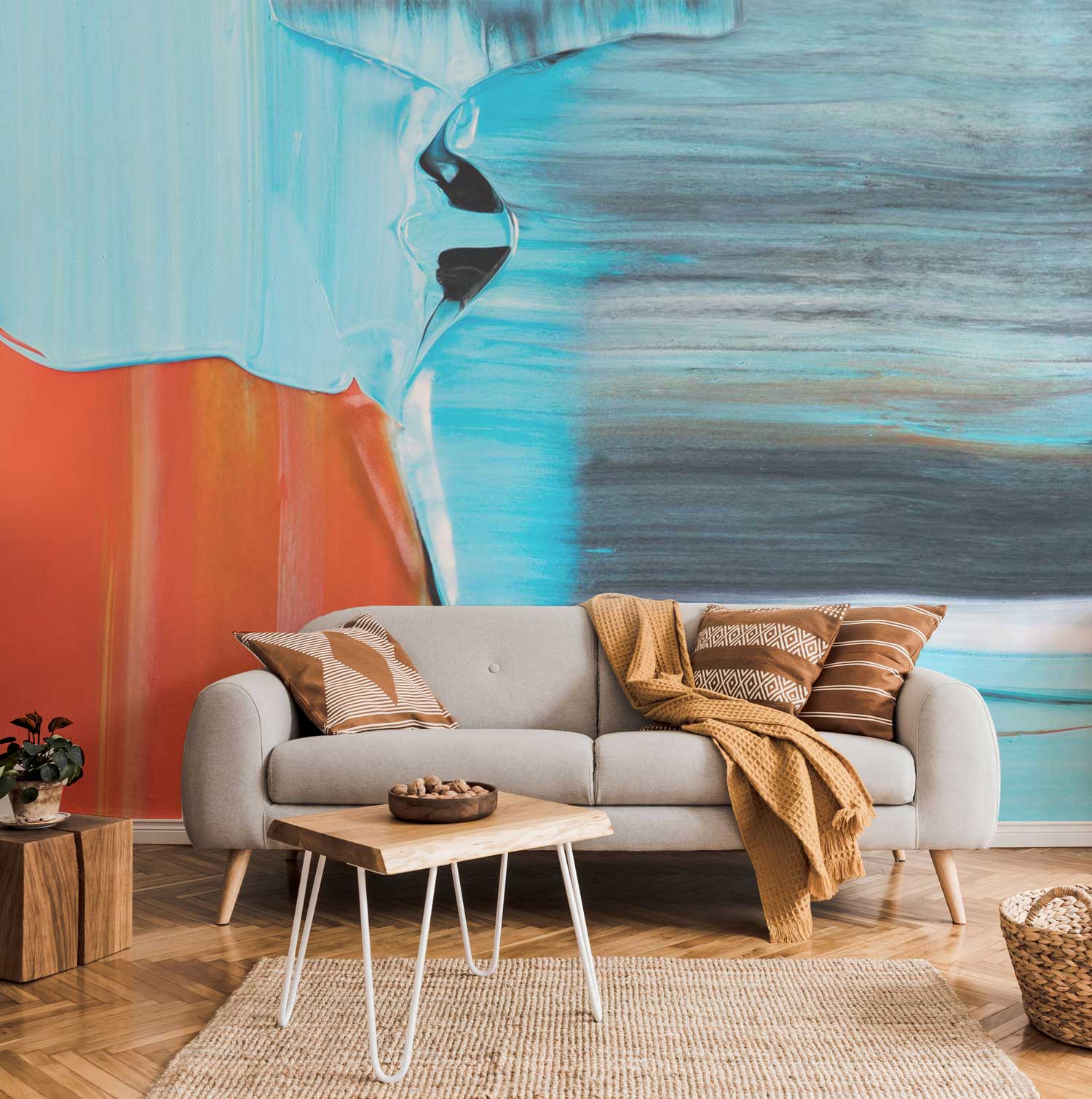 Abstract Acrylic Paint Wall Mural-Wall Mural-Eazywallz