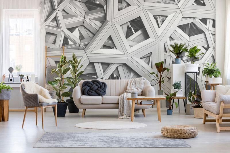 Abstract Architectural Ceiling Mural-Wall Mural-Eazywallz