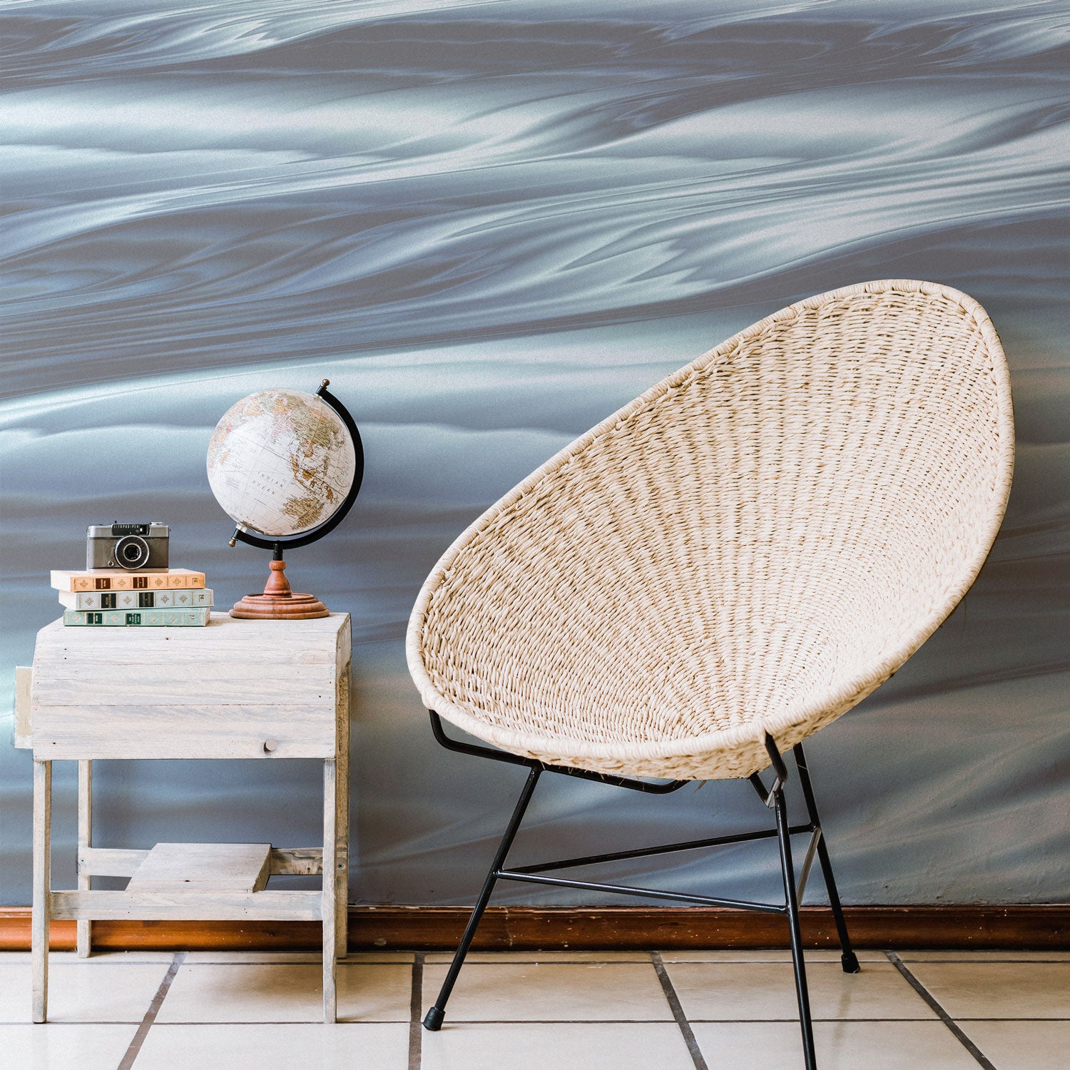 Abstract Beach Waves Wall Mural