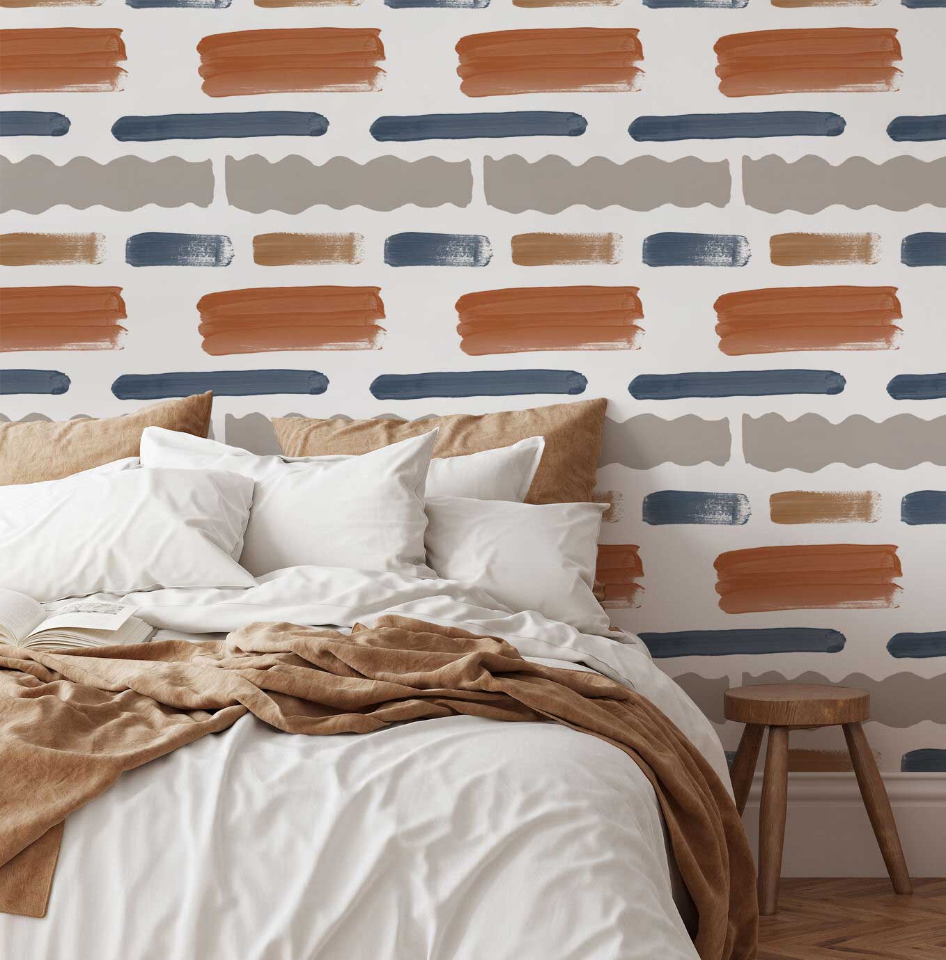 Abstract Brush Wallpaper #299-Repeat Pattern Wallpaper-Eazywallz
