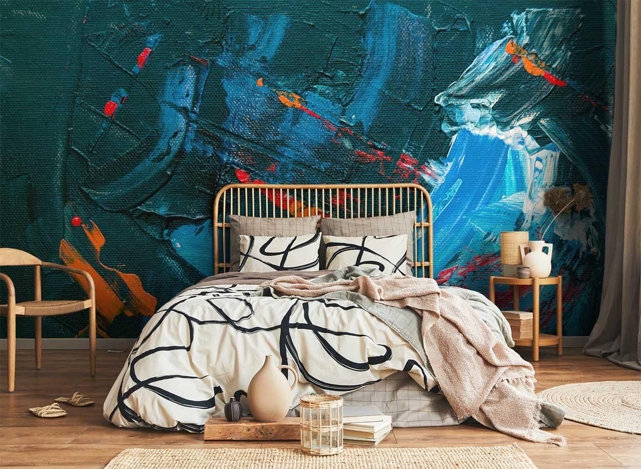 Abstract Canvas Painting Mural-Wall Mural-Eazywallz