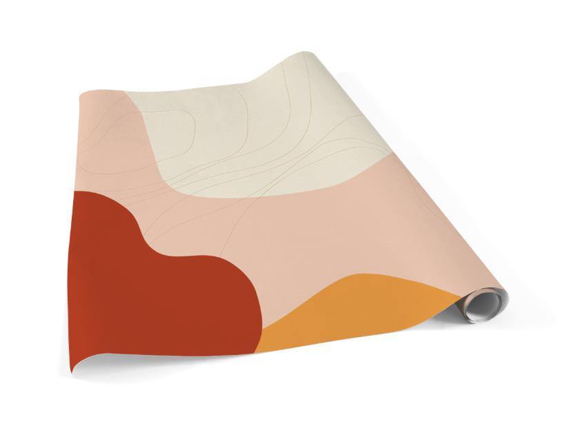 Abstract Earth Tone Shapes 1 Wall Mural-Wall Mural-Eazywallz