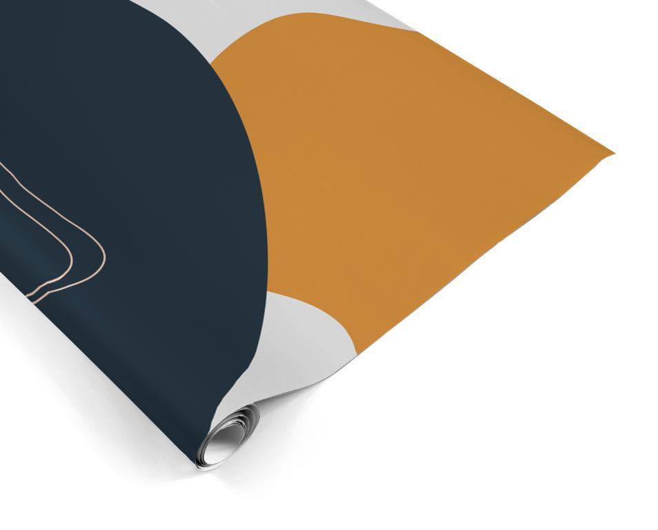 Abstract Earth Tone Shapes 3 Mural-Wall Mural-Eazywallz