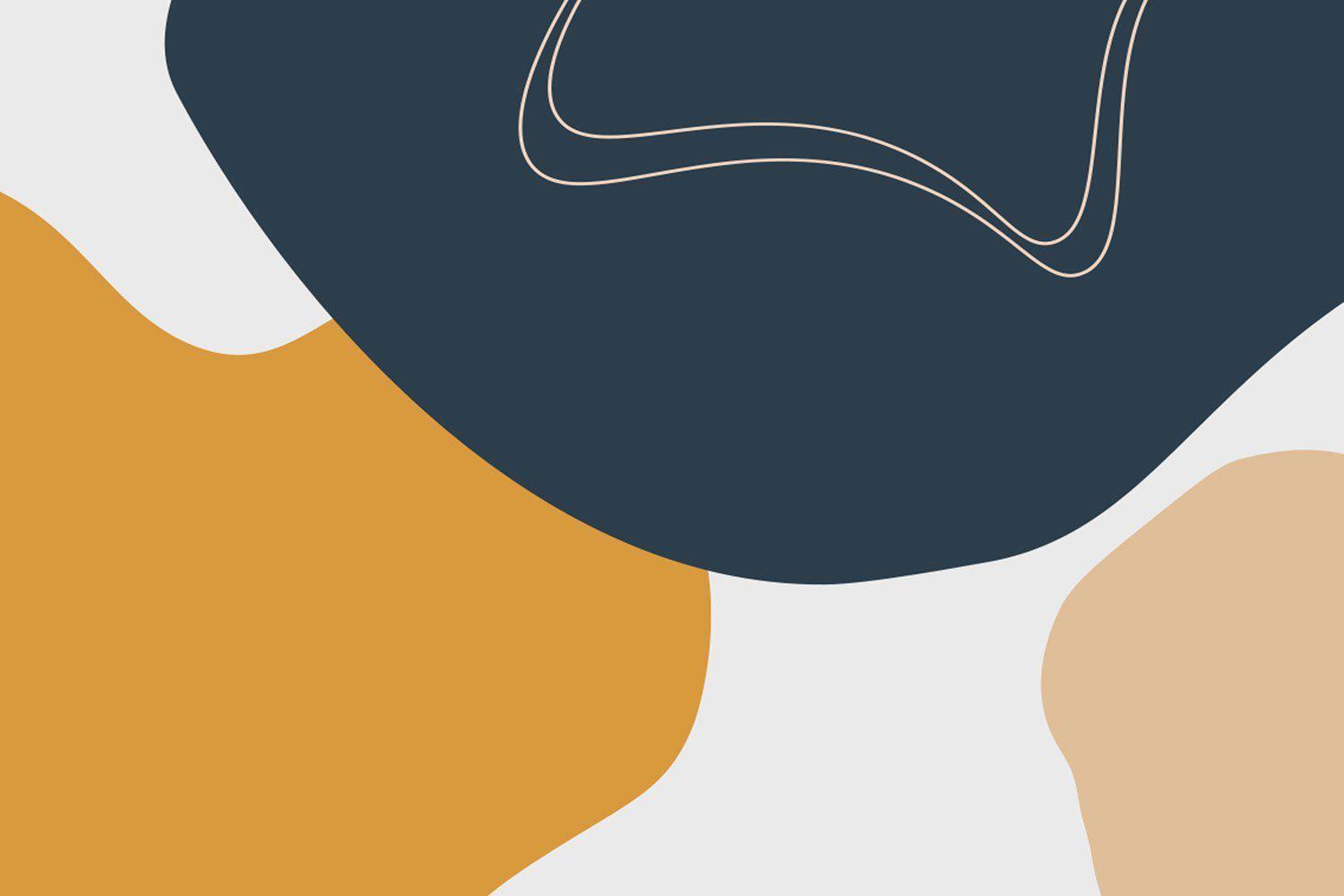 Abstract Earth Tone Shapes 3 Mural-Wall Mural-Eazywallz