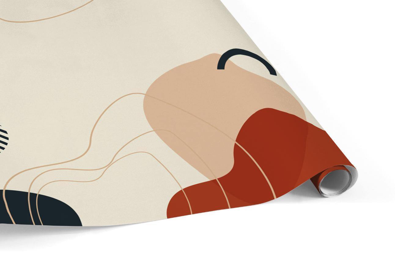 Abstract Earth Tone Shapes 7 Mural-Wall Mural-Eazywallz