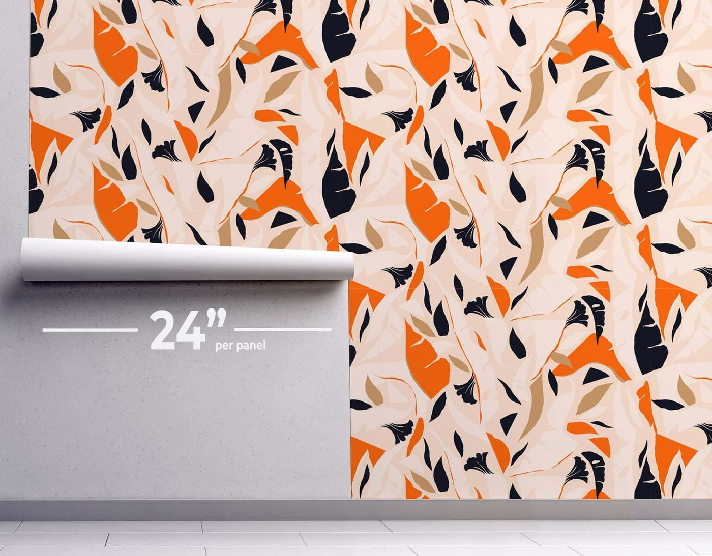 Abstract Jungle Plants Wallpaper #354-Repeat Pattern Wallpaper-Eazywallz