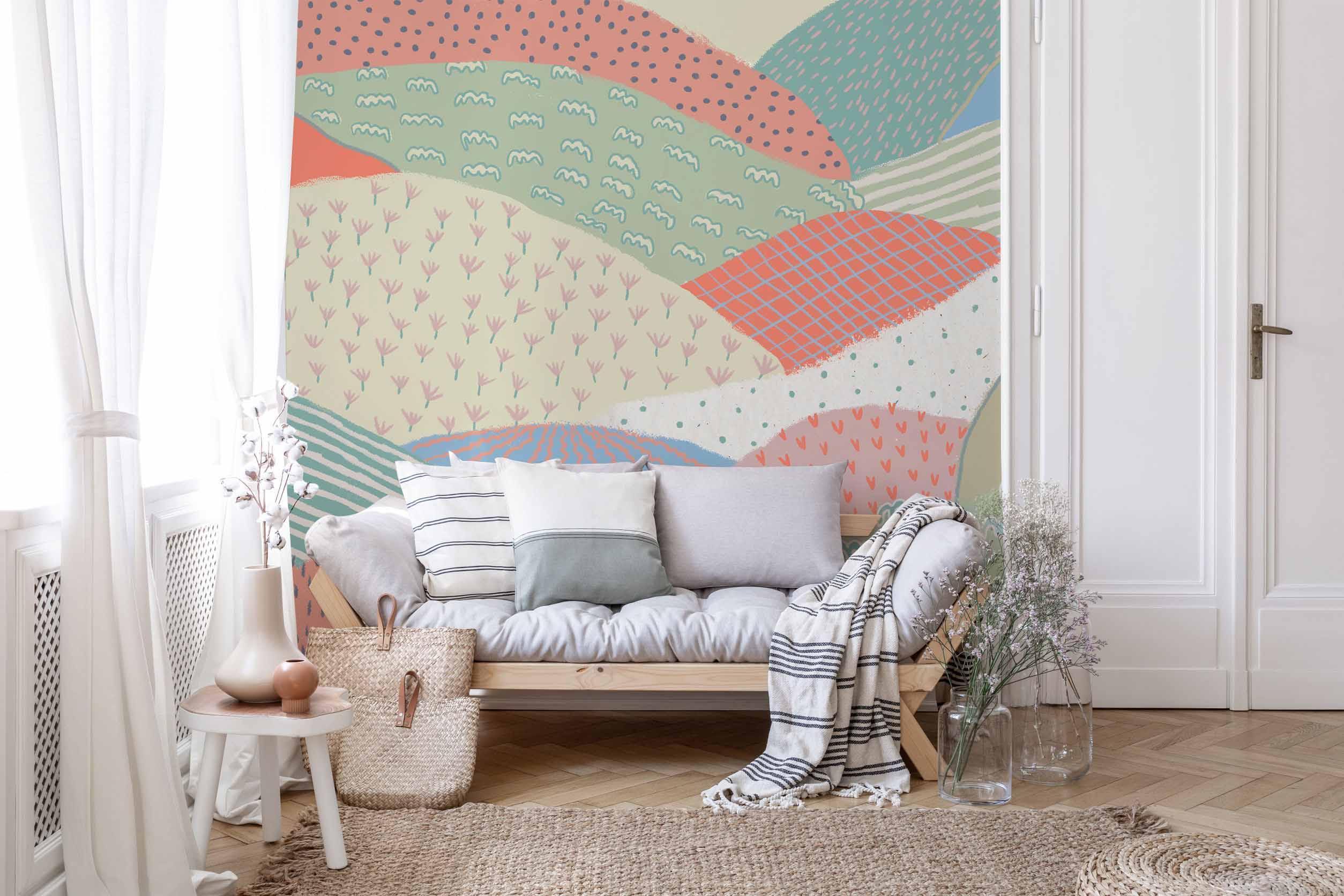 Abstract Mountain Textures 2 Wall Mural-Wall Mural-Eazywallz