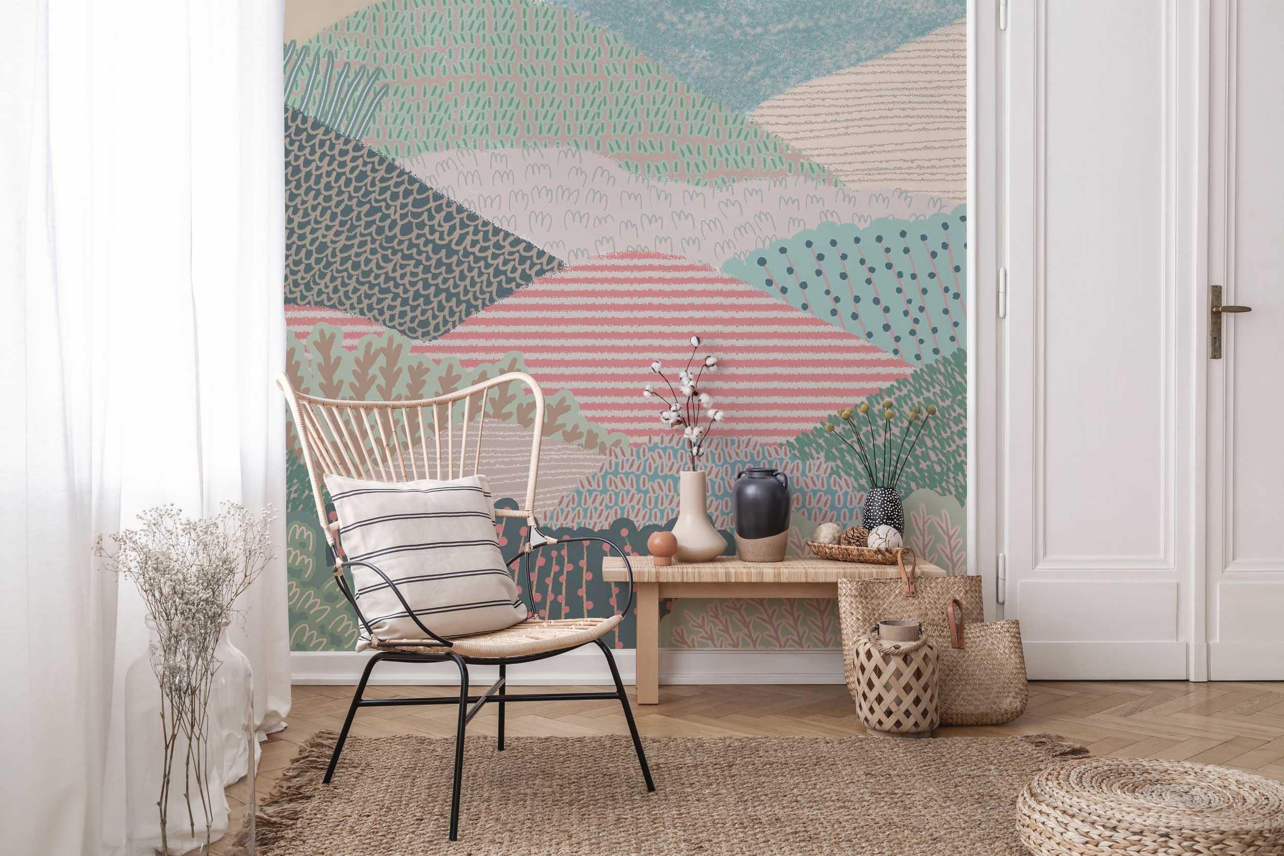 Abstract Mountain Textures Wall Mural-Wall Mural-Eazywallz