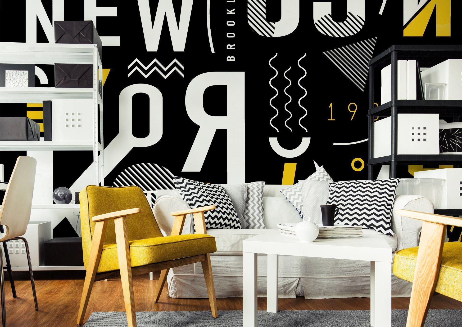 Abstract New York City Mural-Wall Mural-Eazywallz