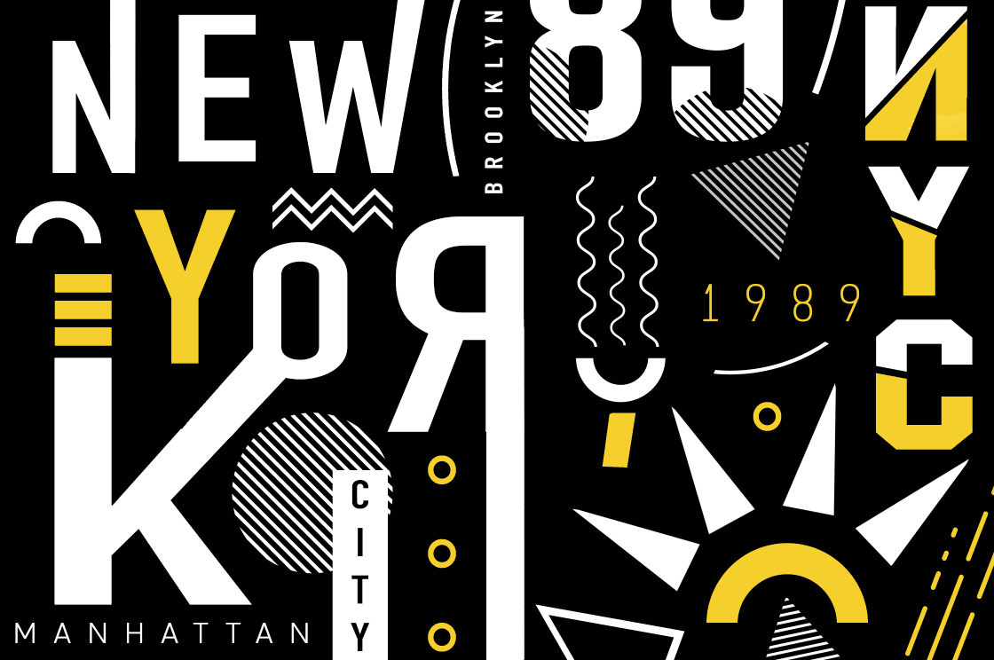 Abstract New York City Mural-Wall Mural-Eazywallz